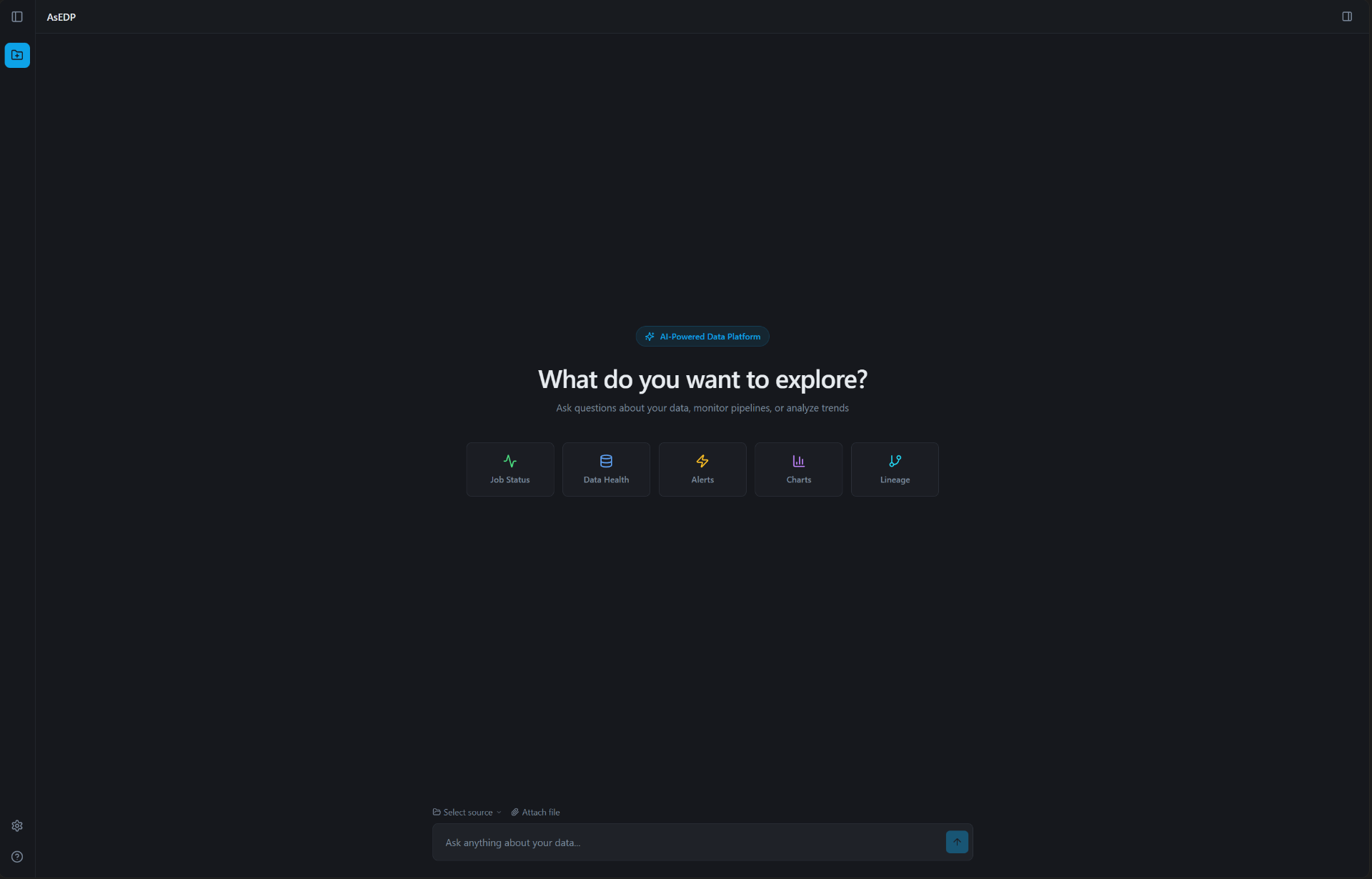 AI Application for Enterprise Data Exploration project hero